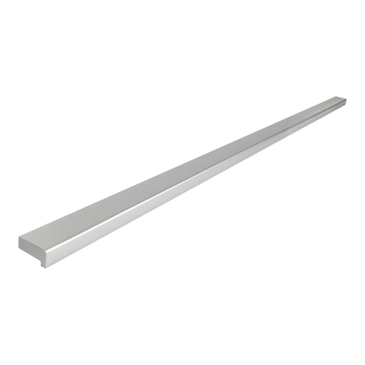 BRAUER Poignée de meuble en applique - 48cm - modèle A - matériau inox - aluminium