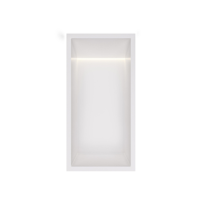 Hotbath &MORE Inbouwbox of inbouwnis - 30x15x10 - with LED IP44 - Mat wit