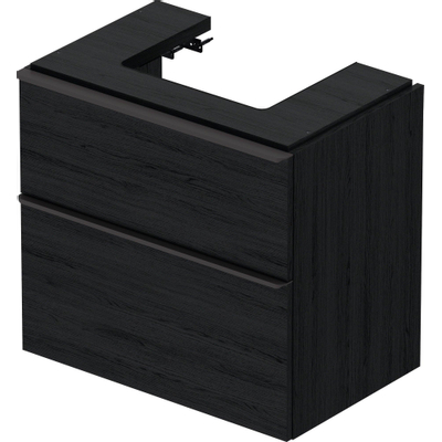 Duravit D-neo Meuble sous vasque 68.4x44.2x62.5cm 1 tiroir Chêne (noir) mat