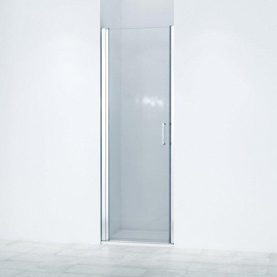 FugaFlow Efficiente Vetro 6211 Porte battante 70x200cm profil Chrome et verre de sécurité anti calcaire