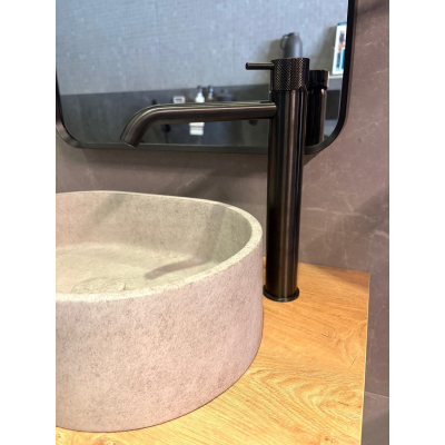 Hotbath COBBER X Wastafelmengkraan Geborsteld zwart PVD SHOWROOMMODEL
