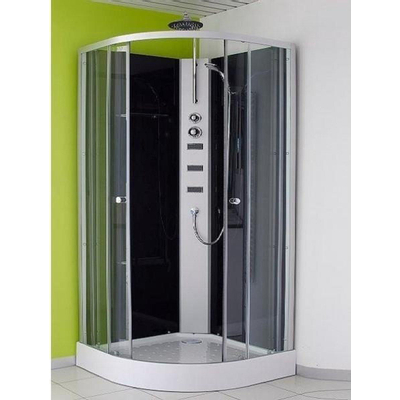 Xellanz Jupiter cabine de douche complète 90x90x225 alu mat verre 5mm