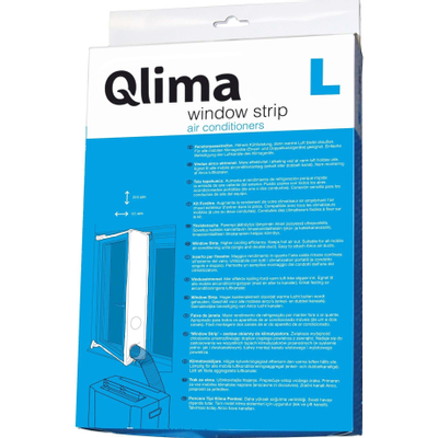 Qlima airco kit de montage fenêtre universel 205x105cm l blanc
