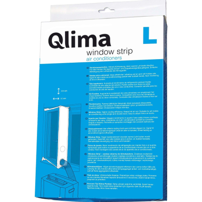 Qlima Kit de fixation fenêtre pour climatiseur universel 205x105cm L blanc