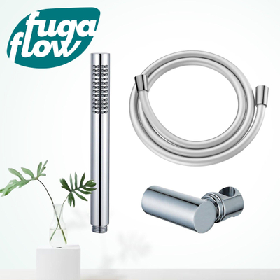 FugaFlow Eccelente Sobrado ensemble de douche à main avec support de douche à main et flexible lisse chromé