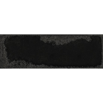 SAMPLE Ceralto Tonalto Tone Decor-strip - 10x30cm - 8mm - gerectificeerd - Porcellanato - Black (Zwart)