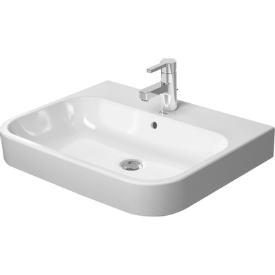 Lavabo Duravit Happy d.2 65x50.5cm 1 trou de robinet avec trop-plein blanc