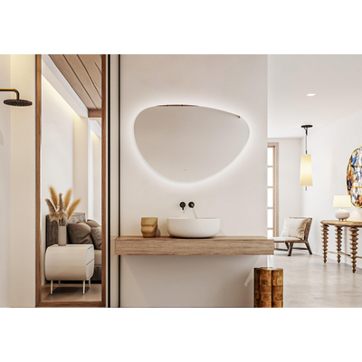 FugaFlow Eccelente Arredo Miroir Sim - 120x80cm - éclairage - chauffage miroir - horizontal/vertical - organique