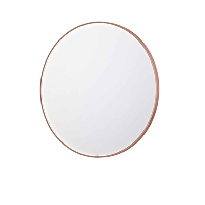 INK SP24 Miroir - 120x4x120cm - LED en bas et en haut à changement de couleur - dimmable - Chauffage de miroir - rond - dans un cadre en acier - aluminium cuivre brossé