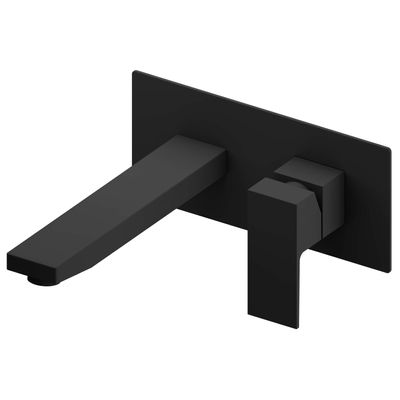 Adema Alcedo ensemble de robinet encastrable carré noir mat