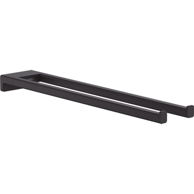 Hansgrohe AddStoris Q handdoekhouder 2-lids - mat zwart