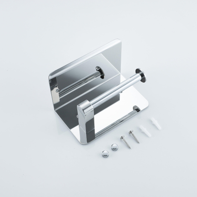 FugaFlow Eccelente Acces Toiletset - toiletrolhouder met klep - toiletborstel - handoekhaak - chroom