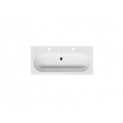 Saniclass Palermo lavabo pour meuble 100cm 1 lavabo 2 trous céramique blanc