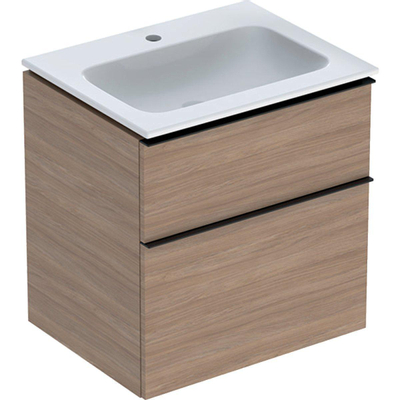 Ensemble de meuble Geberit iCon 60x63x48cm 2 tiroirs avec softclose Panneau de particules Chêne