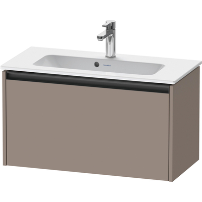 Duravit Ketho.2 Wastafelonderbouwkast - met 1 lade - 68x39x44cm - met greep antraciet - basalt mat