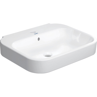 Duravit Happy D.2 Wastafel - 60x47.5 cm - met kraangat - met overloop - wit