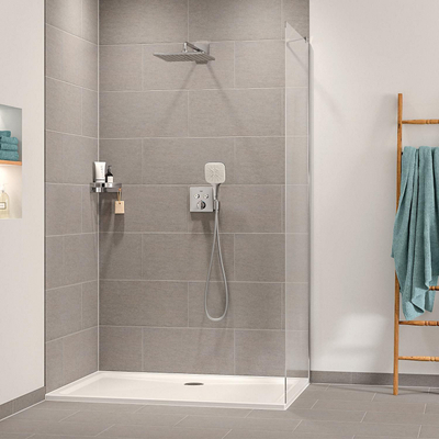 GROHE QuickFix Precision SmartControl Système de douche encastré - tête de douche Cube Vitalio Rain Mono 310 - chrome.