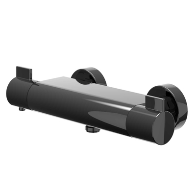 IVY Pact Mitigeur de douche thermostatique - apparent - Cooltouch - Chrome noir PVD