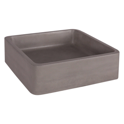 Differnz Marba Vasque Carrée 40x40x12cm Béton Gris Clair