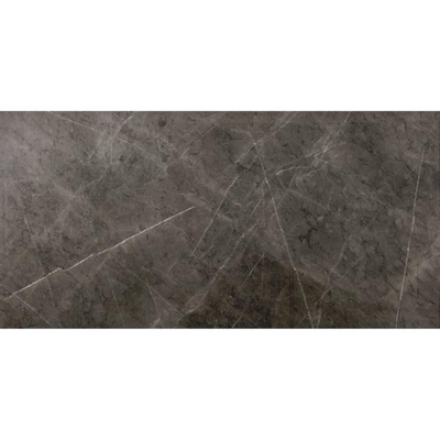 Vtwonen Classic vloer- en wandtegel - 74x148cm - 10mm - gerectificeerd - marmerlook - glans antraciet