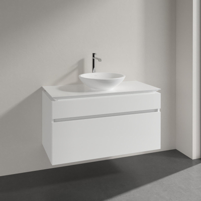 Villeroy & Boch Legato meuble sous-lavabo - 100x55cm - 2 tiroirs Blanc brillant