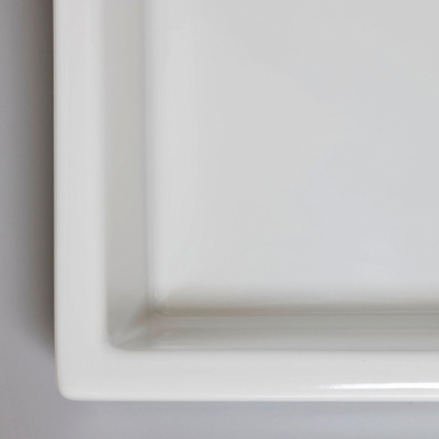 Duravit Lavabo 13.5x47cm 1 trou pour robinet rectangulaire céramique blanc