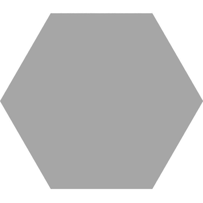Terravito Bereno carreau mural et de sol - 15x17cm - 9mm - Hexagone - Gris mat brillant