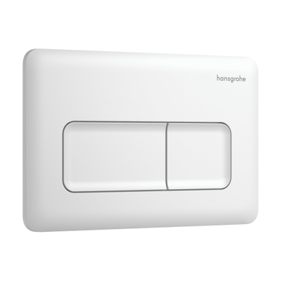 Hansgrohe iFrame Original Plaque de déclenchement pour double chasse mat blanc