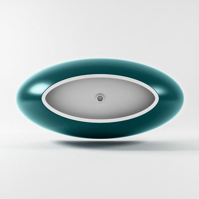 MONDIAZ FLOAT baignoire autoportante 170x80cm couleur Smag baignoire intérieure talc