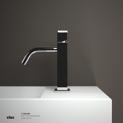 Clou Xo wastafelkraan - opbouw - 1-gats - voorsprong 11.9cm - eengreeps - chroom