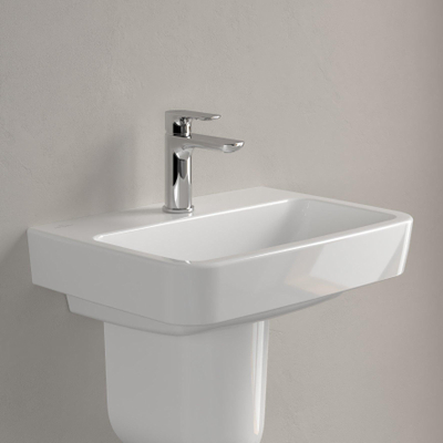 Villeroy & Boch O.novo fontein - 50x37cm m.1 kraangat - zonder overloop - White Alpine (glans wit)