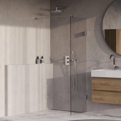 BRAUER Void Inloopdouche - 50x200cm - glascoating - helder glas - Chroom