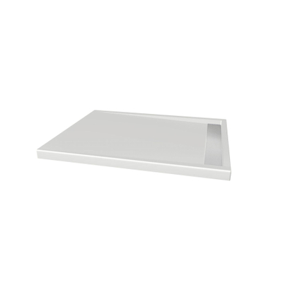 Xenz easy tray douchevloer 100x80x5cm rechthoek acryl wit