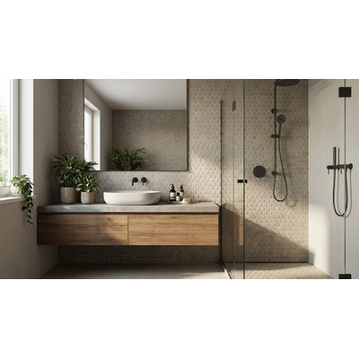 Terravito Elzino wand- en vloertegel - 29x32.5cm - Natuursteen look - Grey mat (grijs)