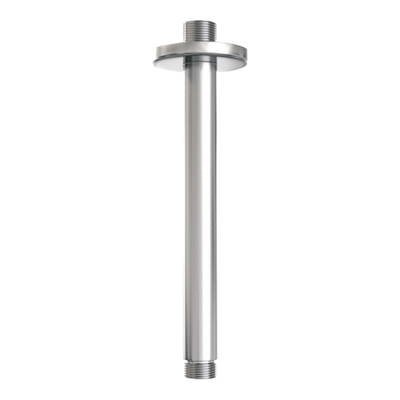 BRAUER Stripe Thermostatische Inbouw Regendouche - SET 12 - 25cm douchekop - plafondarm - 3-standen handdouche - doucheslang - geïntegreerde glijstang - RVS-kleurig geborsteld PVD