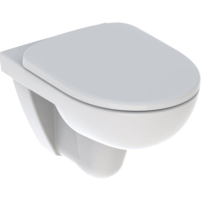 Geberit 280 Basic hangtoilet – 36 x 53 cm – met zitting – glans wit