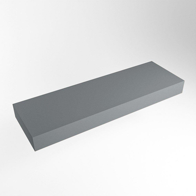 Mondiaz TOP 41 Vrijhangend Topblad - 130x41x12cm - geschikt voor waskom - Solid surface - Plata