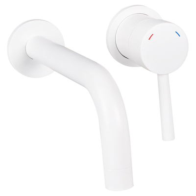 Differnz Mitigeur encastré eau froide/chaude droite blanc mat