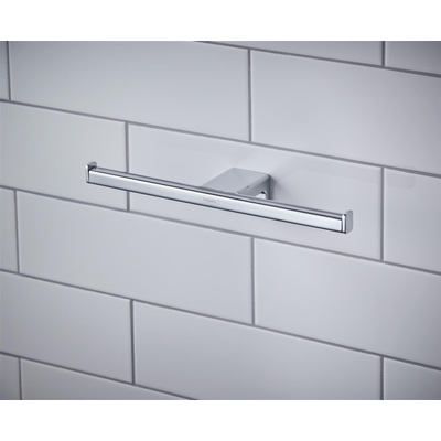 Hansgrohe AddStoris Q AddStorisclosetrolhouder dubbel - zonder klep - hoogglans chroom