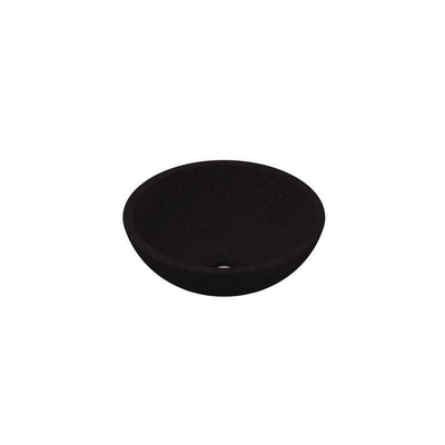 INK Jazz small waskom - 33x12cm - 0 kraangaten - Quartz zwart