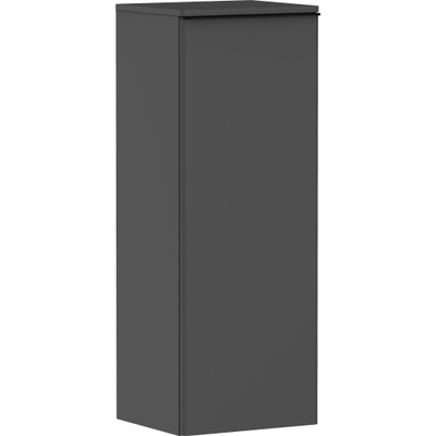 Hansgrohe Xelu Q Armoire mi-haute - 106.5x40x35cm - 1 porte - poignée noir mat - fermeture douce - charnière à droite - diamond matt grey