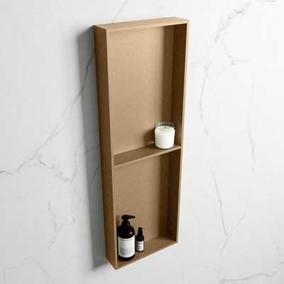 MONDIAZ EASY Nis - 149.5x29.5cm - geschikt voor in- of opbouw - 2 vakken - kleur Oro | Oro