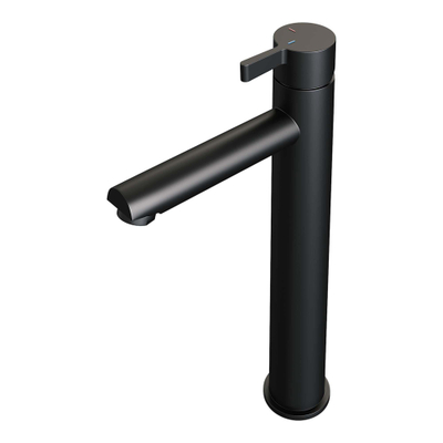 Brauer Black Edition Robinet de lavabo rehaussé économiseur d'énergie Noir mat