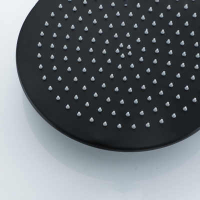 Fortifura Calvi Pomme de douche - 30cm - rond - 6mm - Noir mat