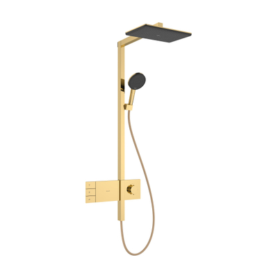Hansgrohe Raindance alive Showerpipe - 210/340 2jet - ecosmart - thermostatische pol.gold - thermostaat - gepolijst goud (goud)