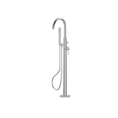 Adema Calypte vrijstaande badkraan H107.8cm geborsteld RVS TWEEDEKANS