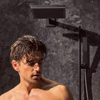 Hansgrohe Pulsify Ensemble de douche 100 1 jet ecosmart+barre coulissante 65cm noir mat