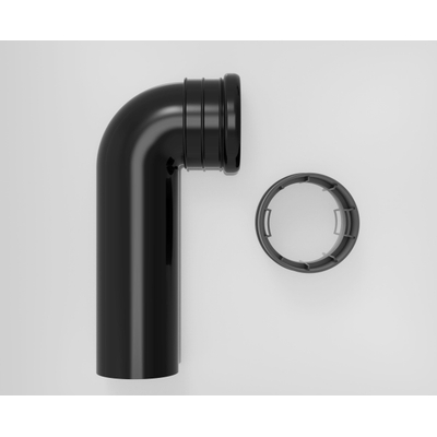 FugaFlow Efficiente Acces Tube d'évacuation 90 mm avec manchon de transition - WC posé universel