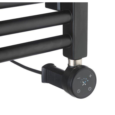 Crosswater MPRO Radiateur sèche-serviettes électrique - 140x50cm - 600 Watt - noir mat