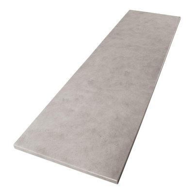 BRAUER Concrete Wastafelblad - 160x46x3cm - zonder kraangat - gecoat beton grijs gemêleerd